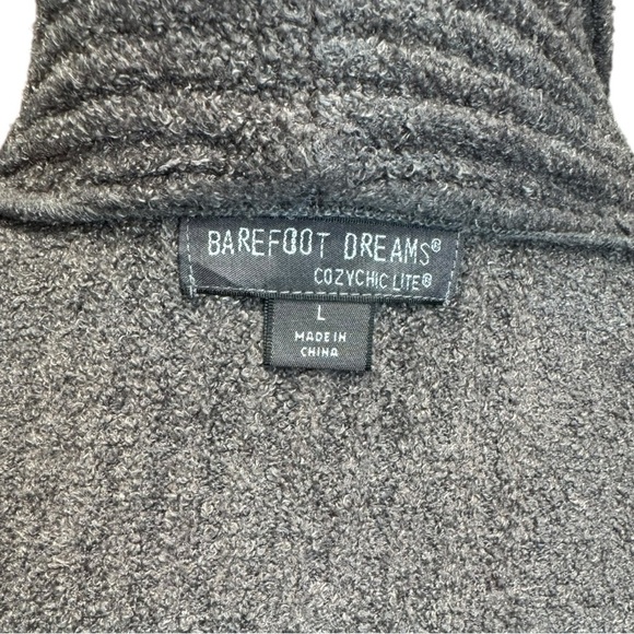 Barefoot Dreams CozyChic Lite Long Ribbed Open Cardigan with Pockets Size L - Picture 6 of 8